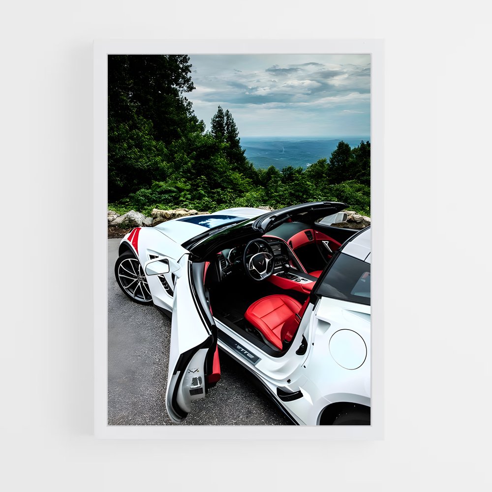 Poster Corvette Récit de Vitesse – affiche Chevrolet (vue 3)